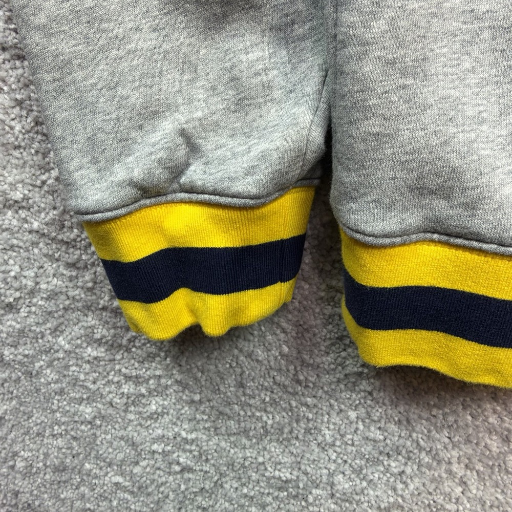 Nike Michigan Wolverines Mens M Gray Pullover Hoodie Big M NCAA College - Picture 7 of 13